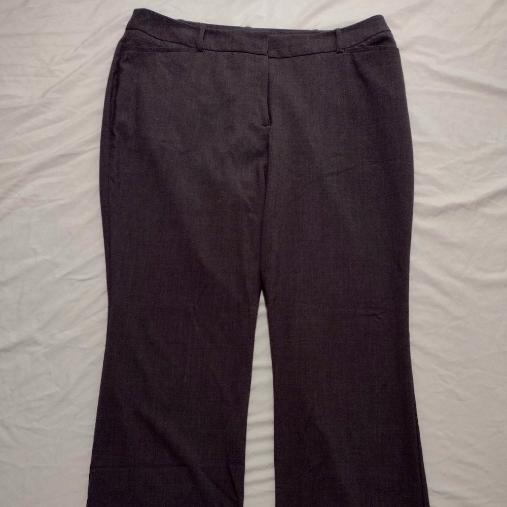 Worthington | Curvy Fit Perfect Trouser in Grey | Size 16